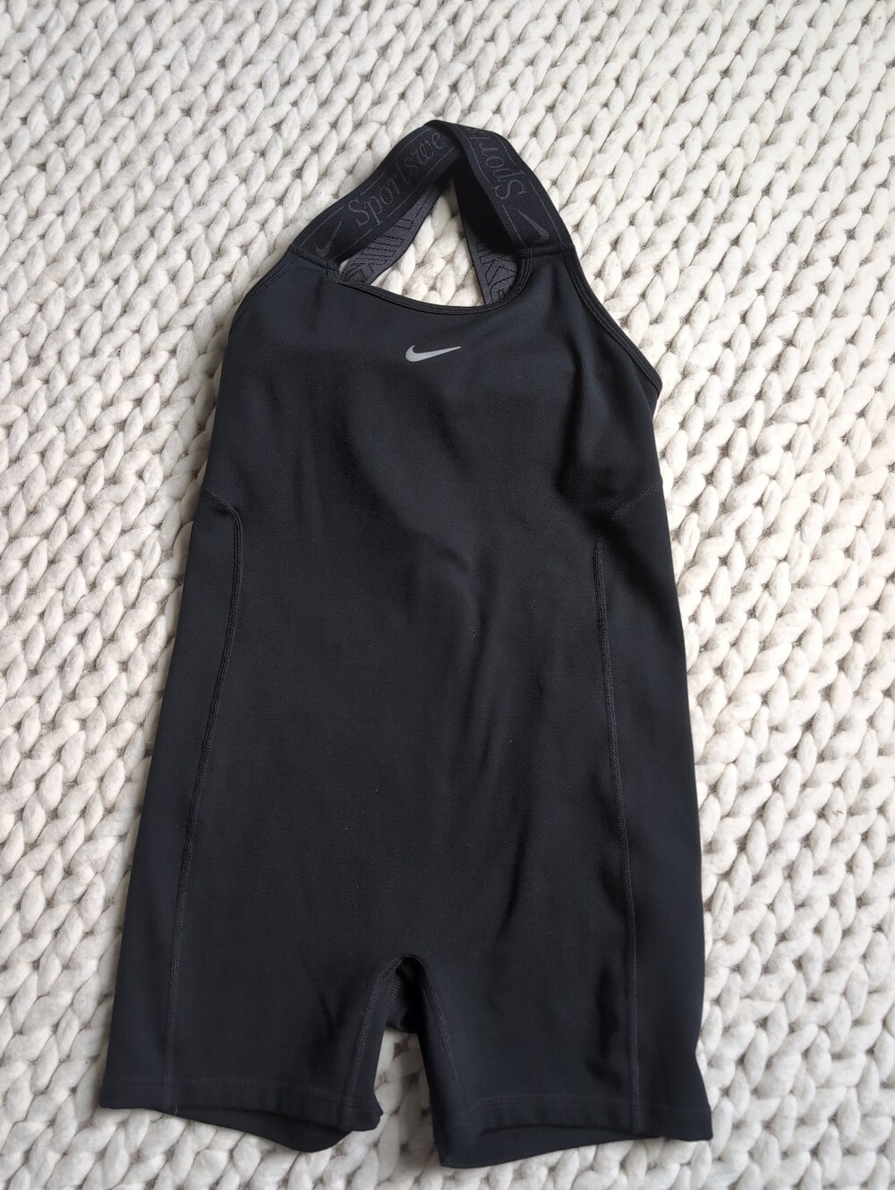 Women's NWOT Nike Pro Dri-Fit Gym Life Short Black Bodysuit Sportswear